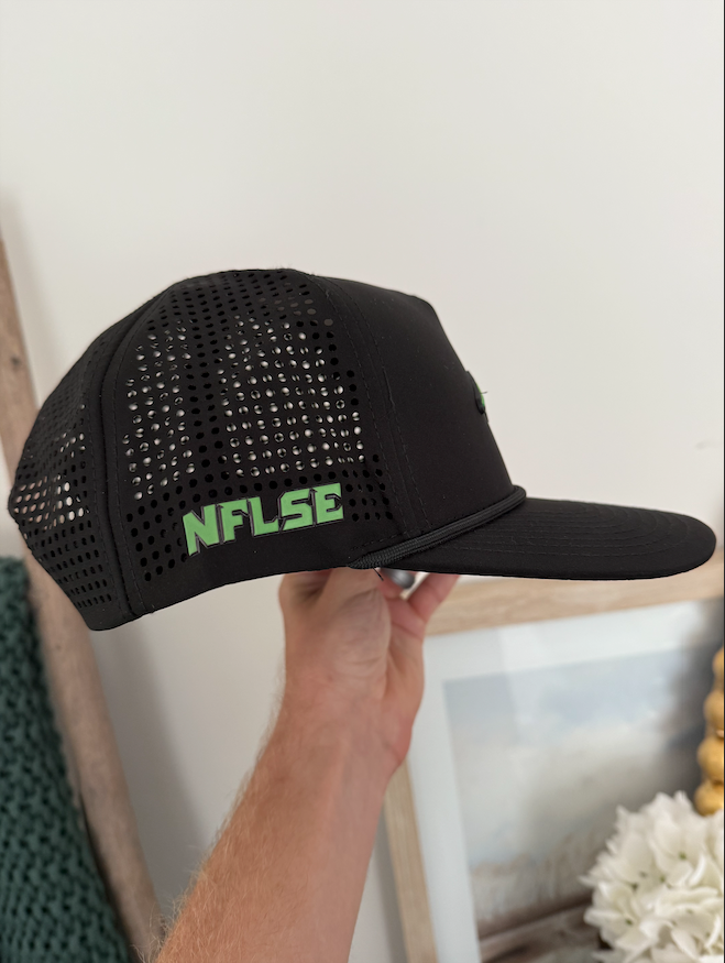 NFLSE Curved 5-Panel Rope Hat (Black)